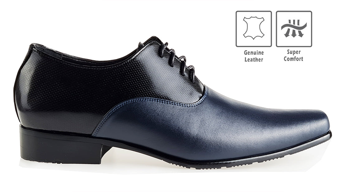 Thomas Black With Blue Leather Tailor Made Men's Shoes