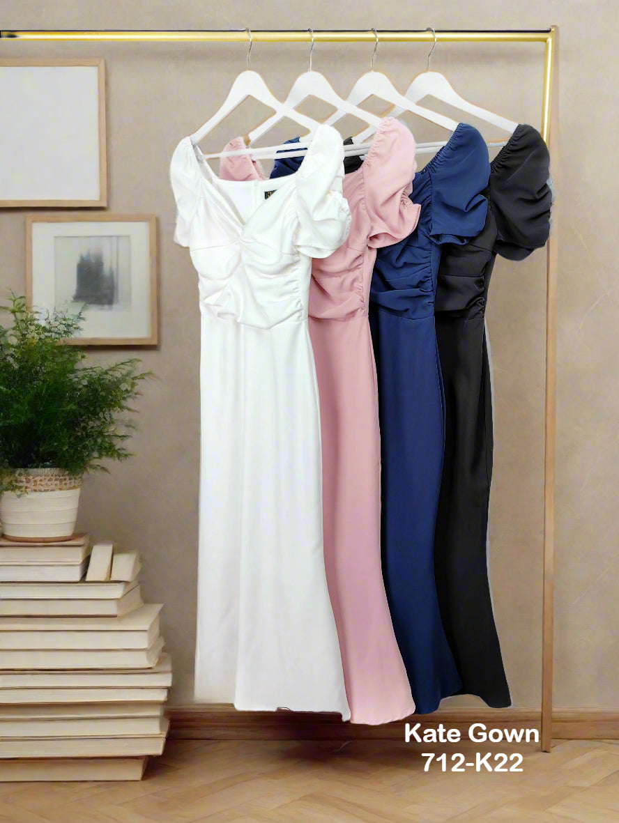 Elegant Twisted Neck Evening Dress 712-K22 by Kate Gown