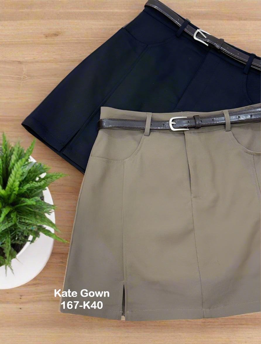 Fashionable Chic Mini Skorts 167-K40 by Kate Gown