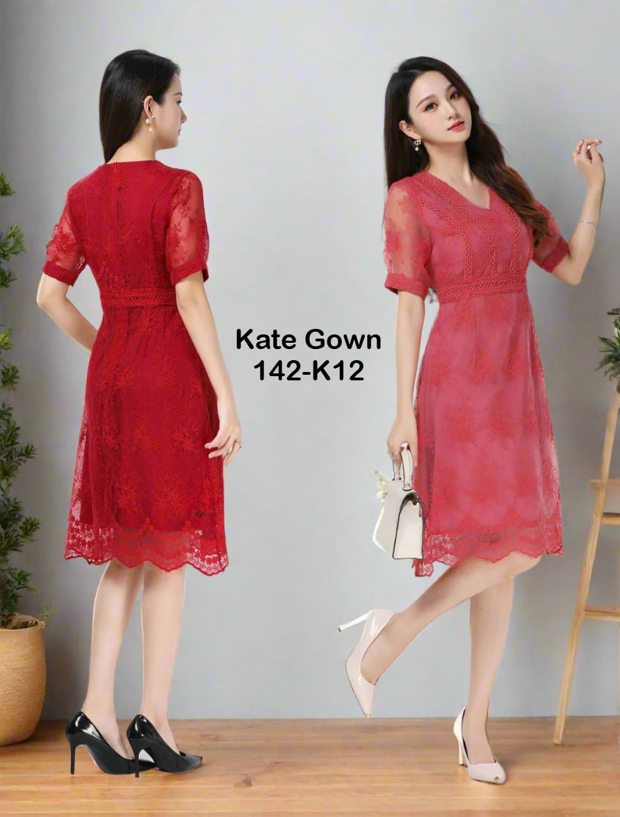 Elegant Organza Lady Dress 142-K12 by Kate Gown
