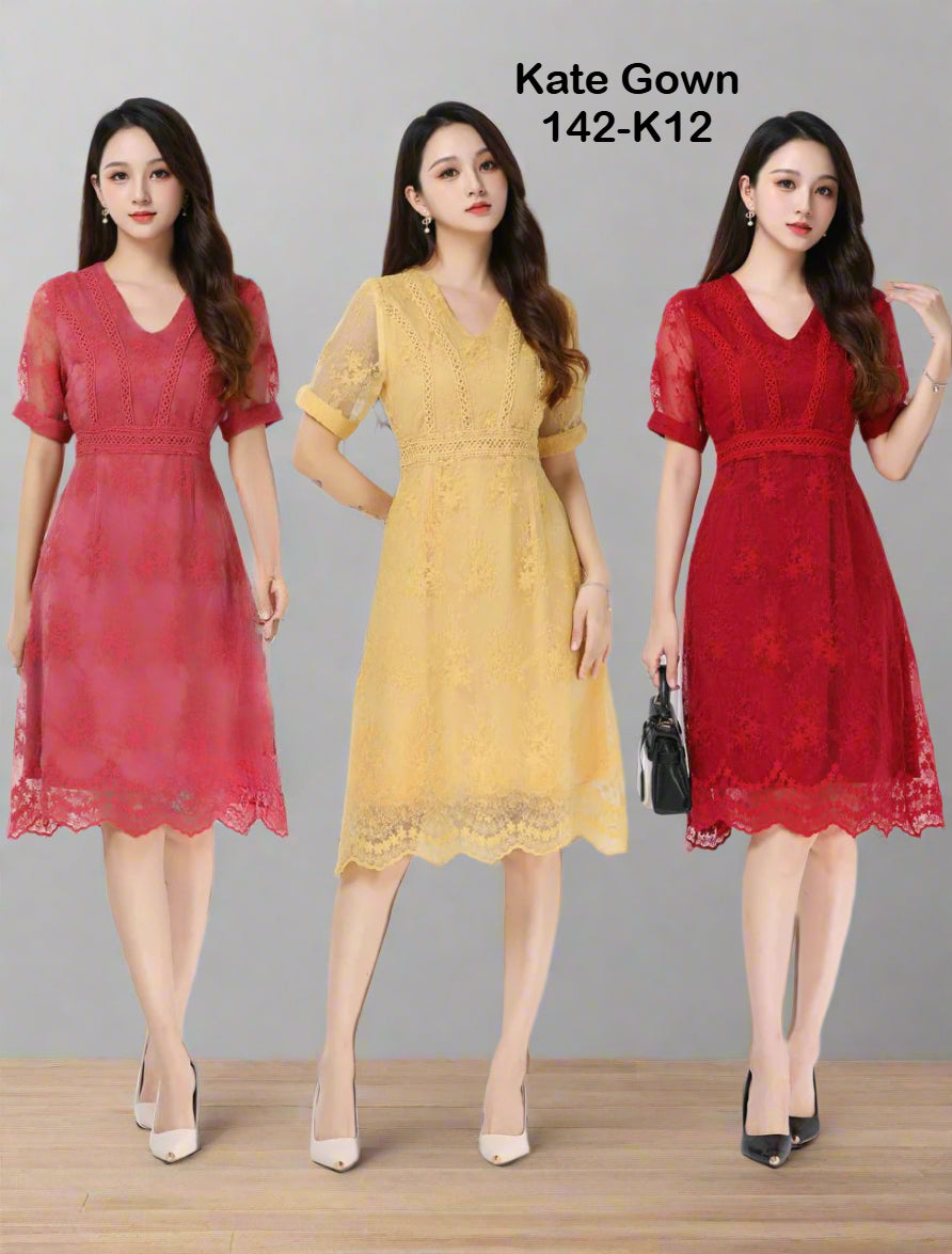 Elegant Organza Lady Dress 142-K12 by Kate Gown