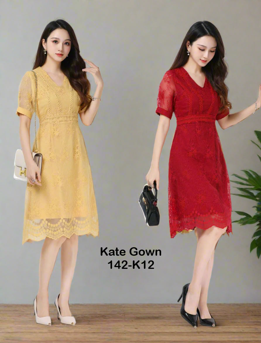Elegant Organza Lady Dress 142-K12 by Kate Gown
