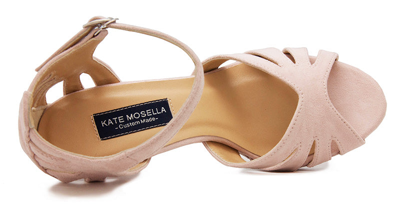 Miyu Beige Suede Sandals
