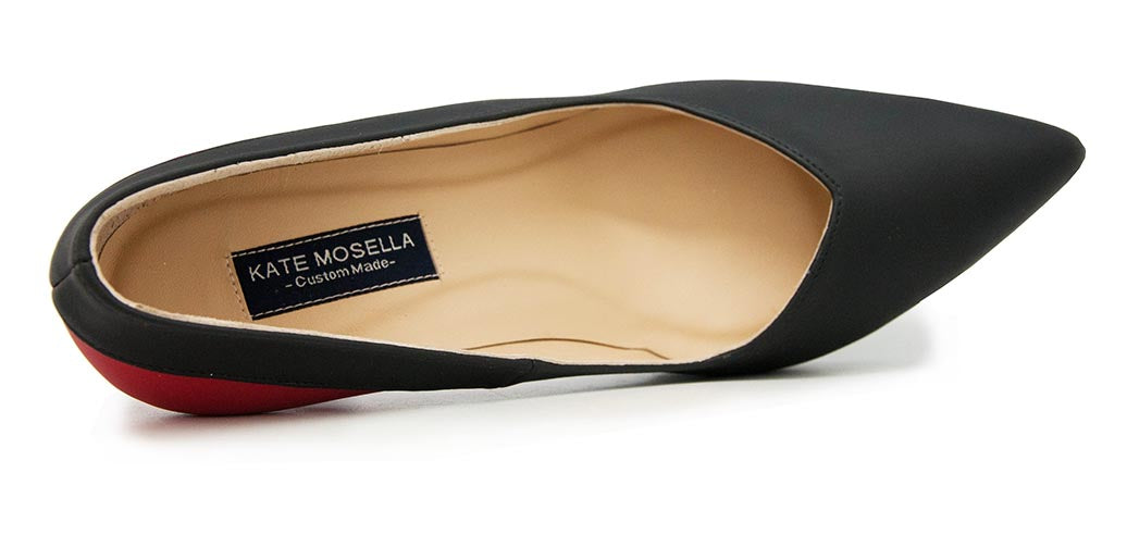 Rossie Red PU With Black PU Contrast Shoes