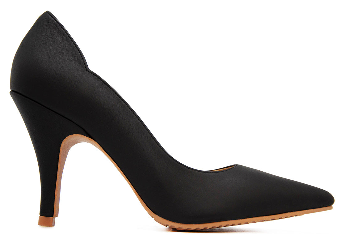Charlotte Black PU Shoes