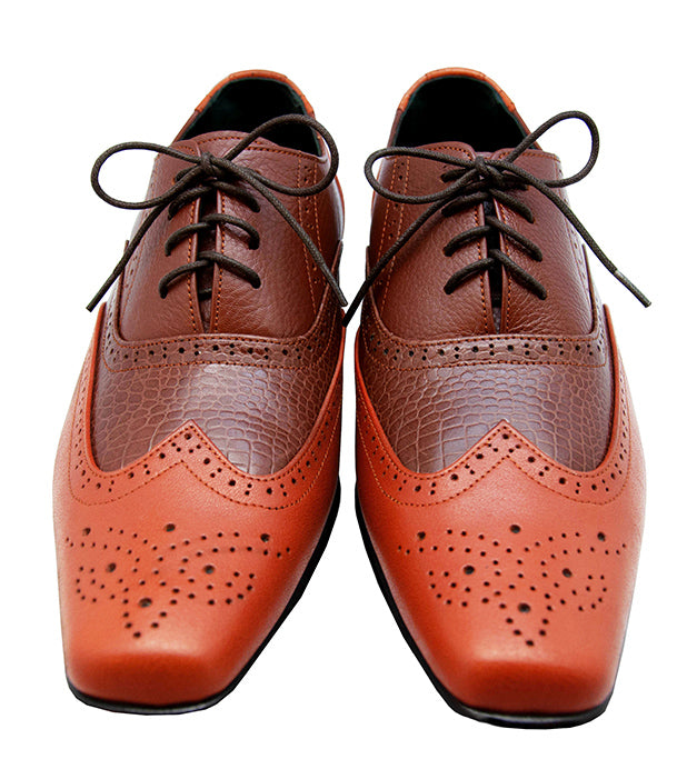 Marco Crocodile Patent Leather Tailor Made Men's Shoes