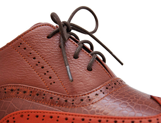 Marco Crocodile Patent Leather Tailor Made Men's Shoes