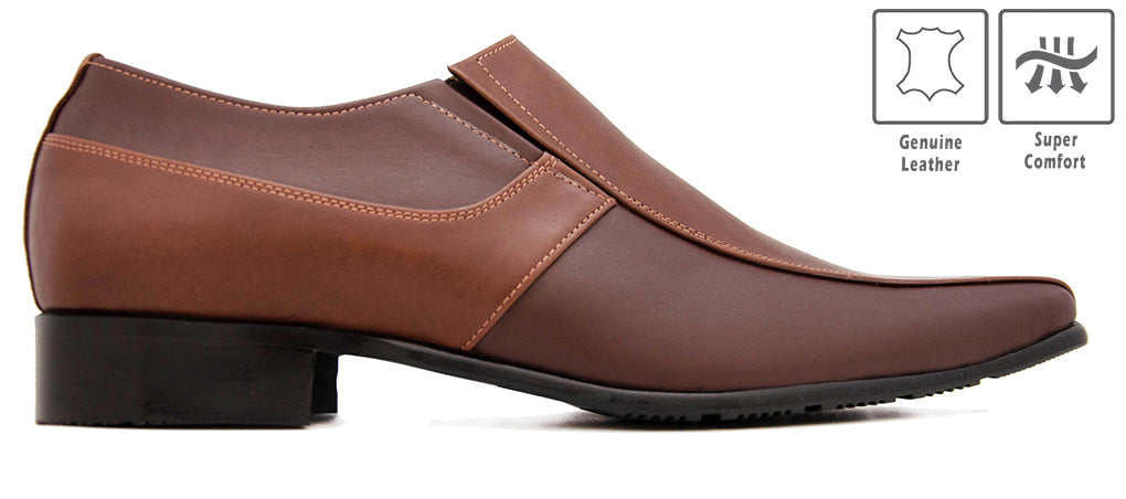 Samson Dark Brown Leather Tailor Made Men's Shoes