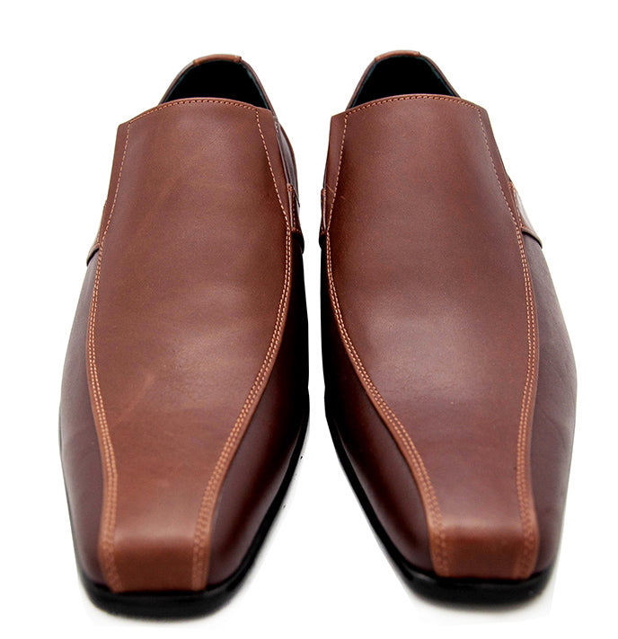 Samson Dark Brown Leather Tailor Made Men's Shoes