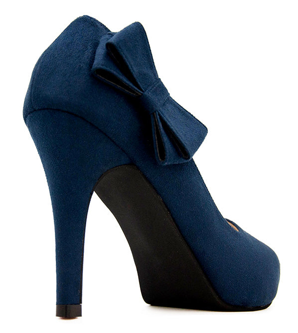 Carmen Blue Suede Working Shoes