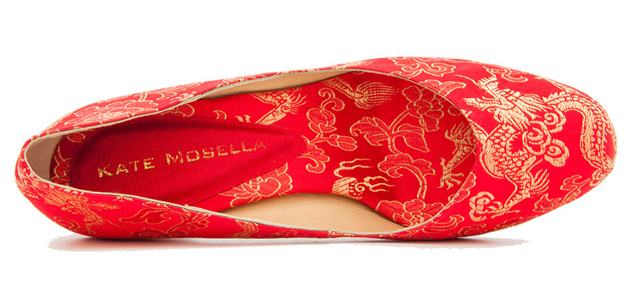 Jade Chinese Kua Brocade Shoes