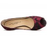 Marisa Maroon Satin With Black Lace Shoes