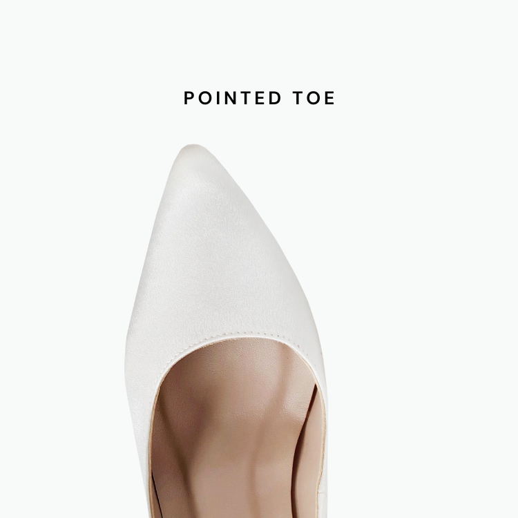 Danielle Ivory White Satin With Diamante Ribbon Strap Wedding Shoes (Custom Made)