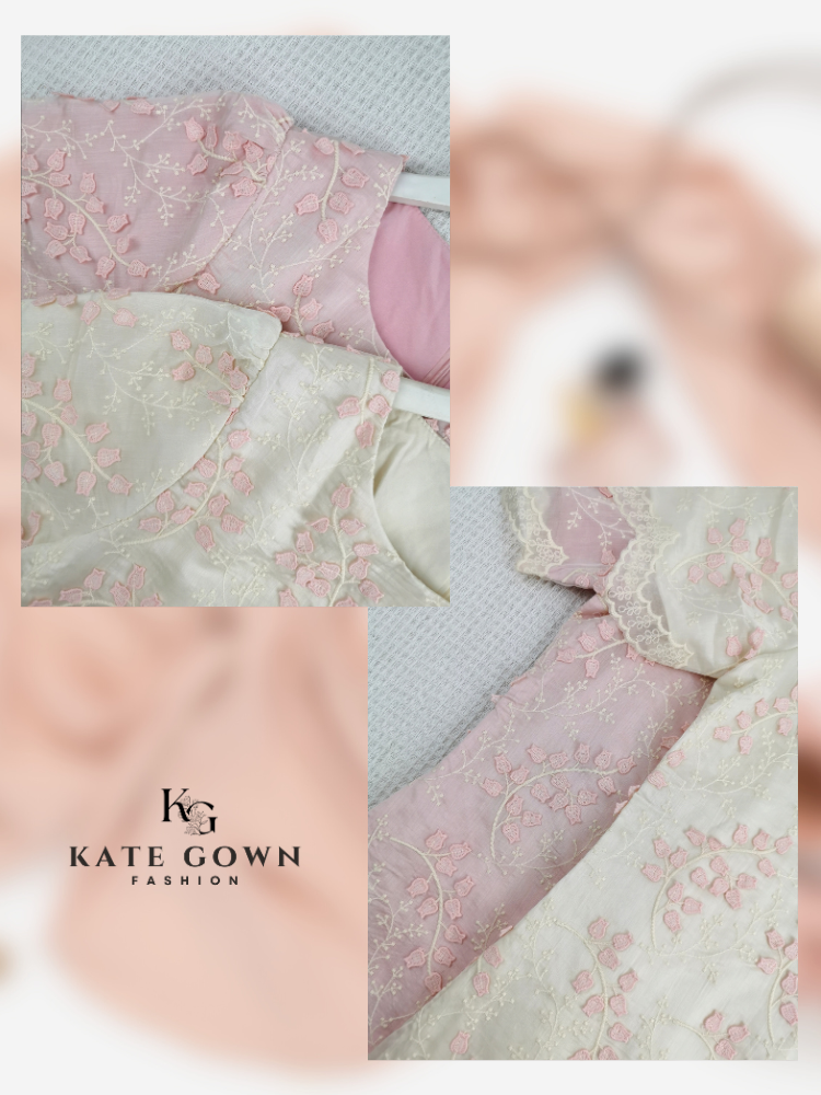 Elegant Plus Size Chiffon Floral Embroidered Dress 67-K94 by Kate Gown