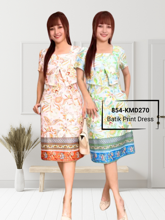 Batik OL Dress | Elegant Office and Formal Wear 854-KMD270 by Kate Gown