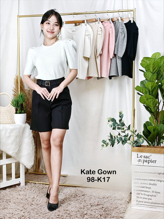 Elegant Casual Round Neck Knitted Top 98-K17 by Kate Gown