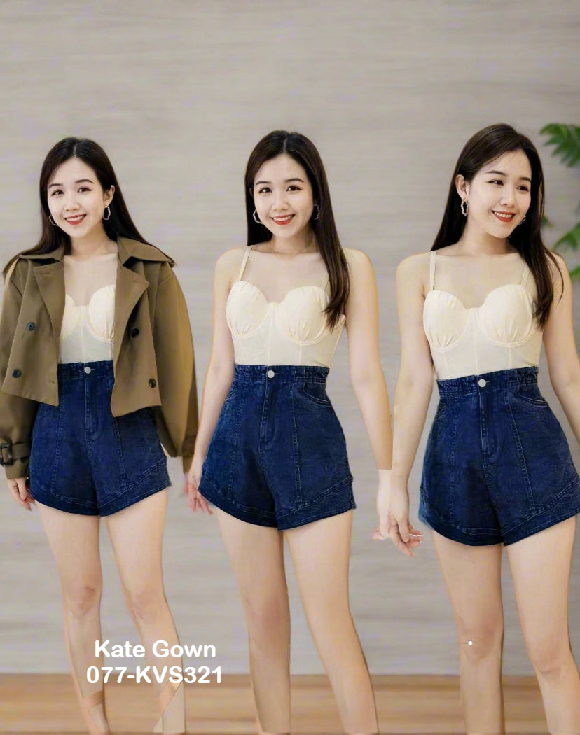 Casual Versatile Cropped Camisole 077-KVS321 by Kate Gown