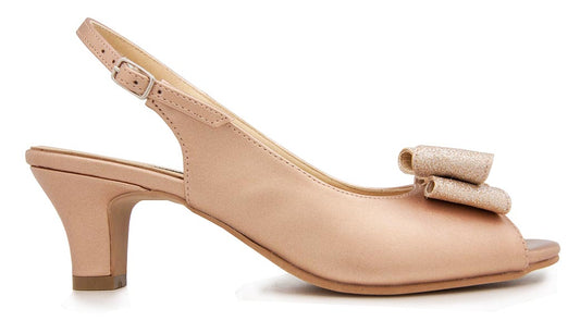 Aurora Rose Gold SlingBack Wedding Shoes
