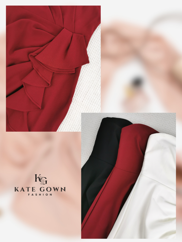 Luxury Off-Shoulder Slit Evening Dress 790-KWT22 by Kate Gown